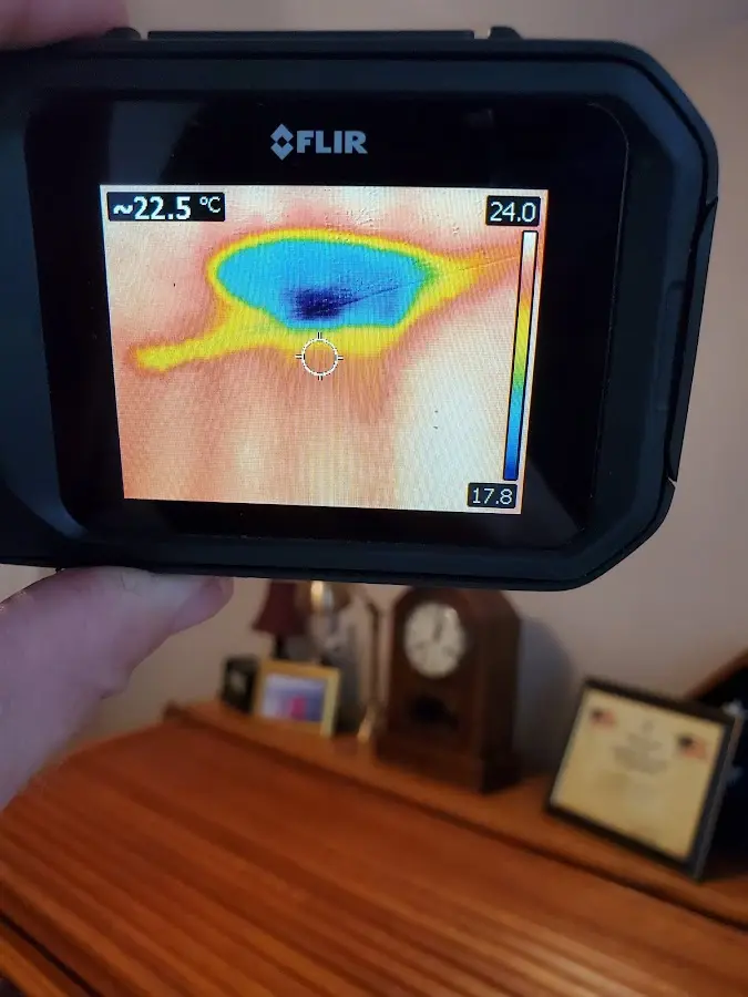 Thermal imaging inspection for water damage in Grafton
