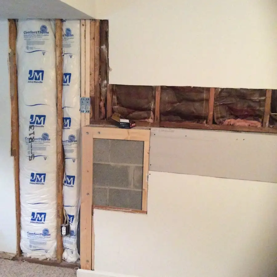 Wall insulation replacement during Odor Removal & Deodorization in Grafton